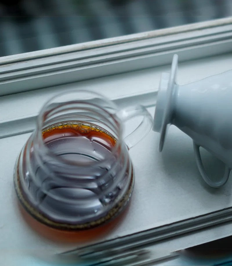 Jarra de cristal para café de especialidad