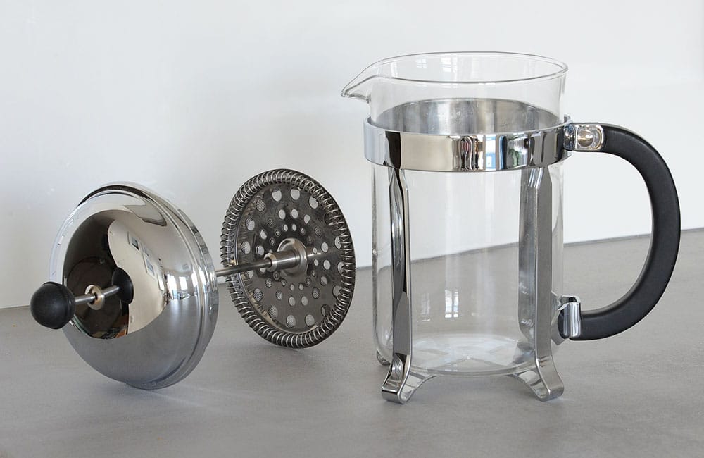 French press coffee maker we use today Cafeteras de émbolo