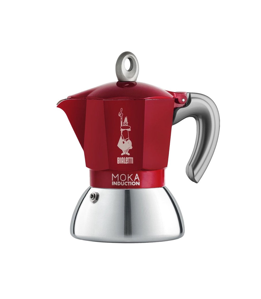 Cafetera italiana inducción roja bialetti 2 tazas