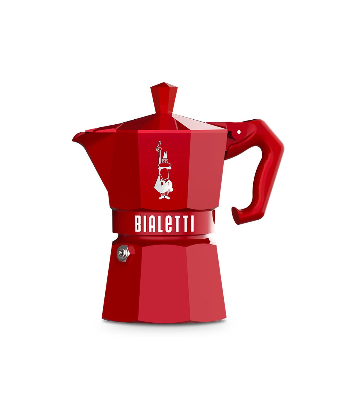Cafetera Bialetti para café espresso moka exclusive roja