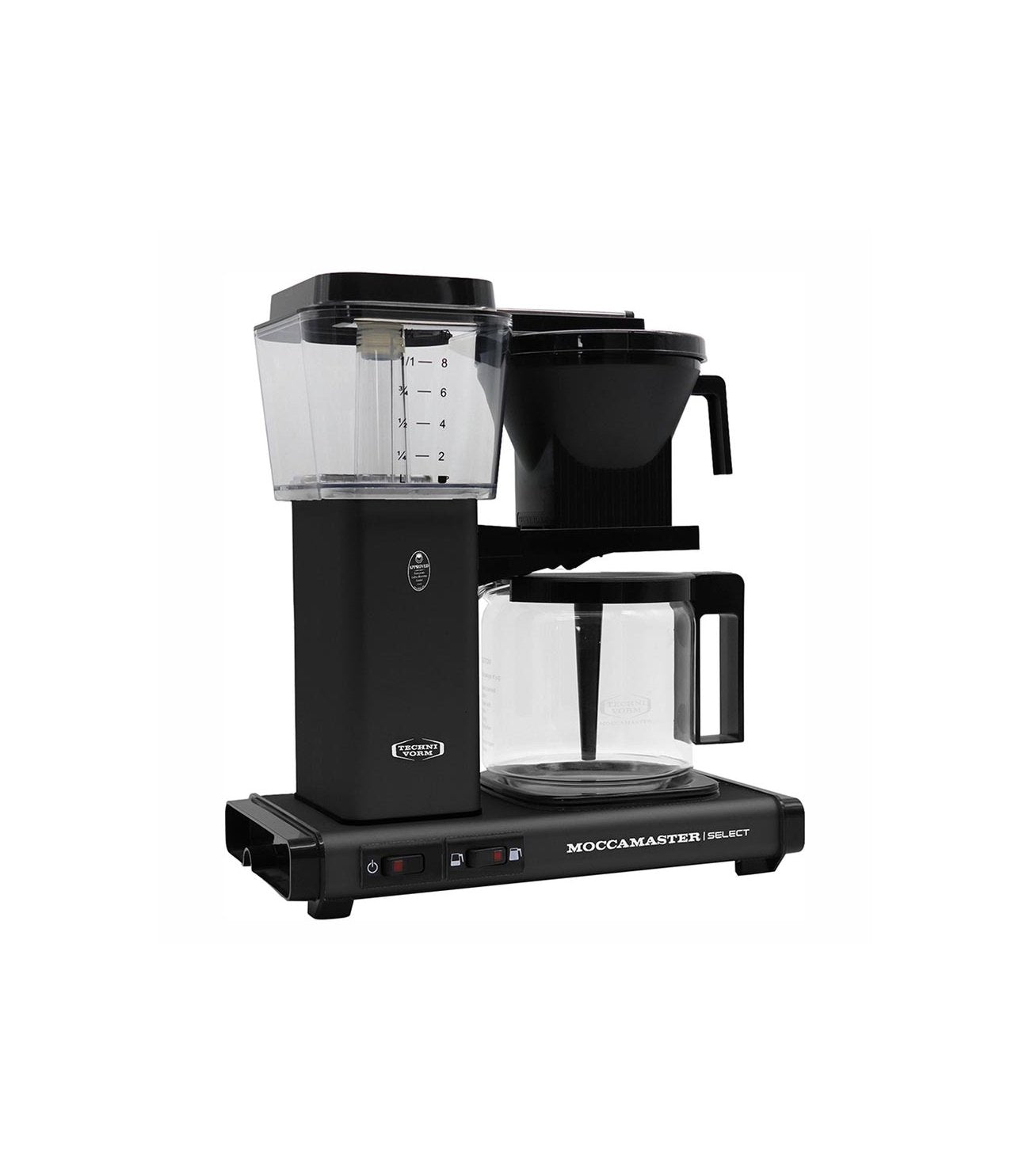 cafetera de filtro por goteo moccamaster select kbg negra
