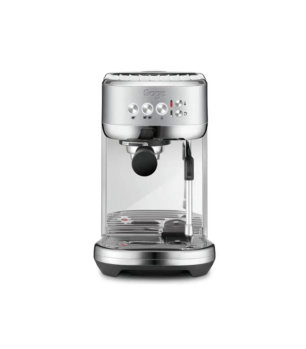 Cafetera Sage Bambino Plus plateada