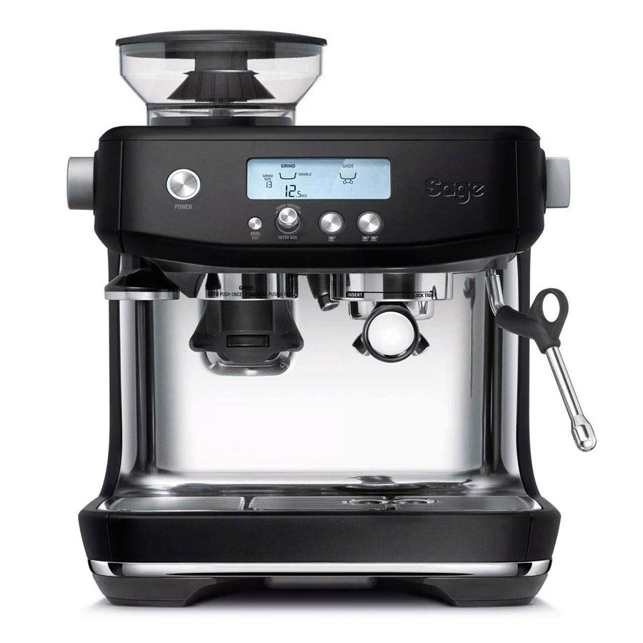 Cafetera superautomática para espresso sage the barista pro negra