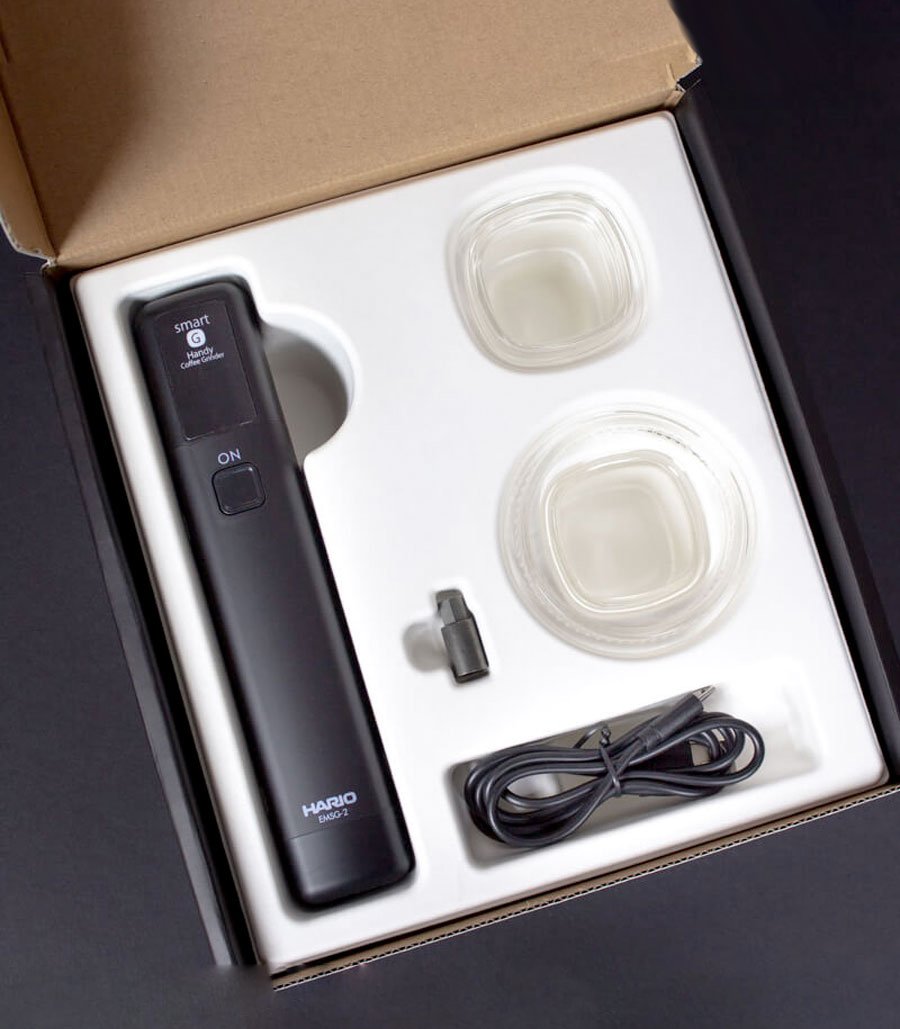 Unboxing de Hario Mobile Mill stick, que sirve para transformar el molino de café comandante C40 en un molino eléctrico.