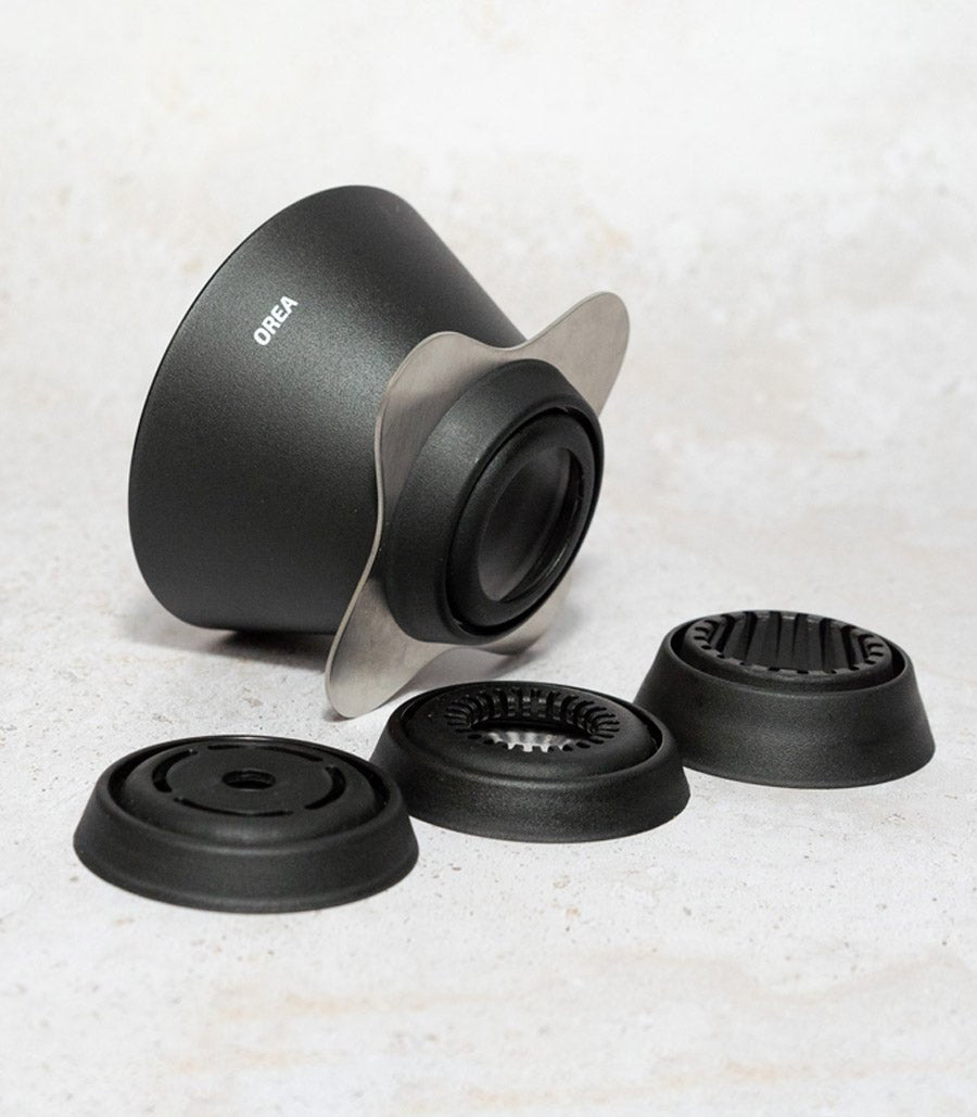 Diferentes cabezales para el dripper orea v4