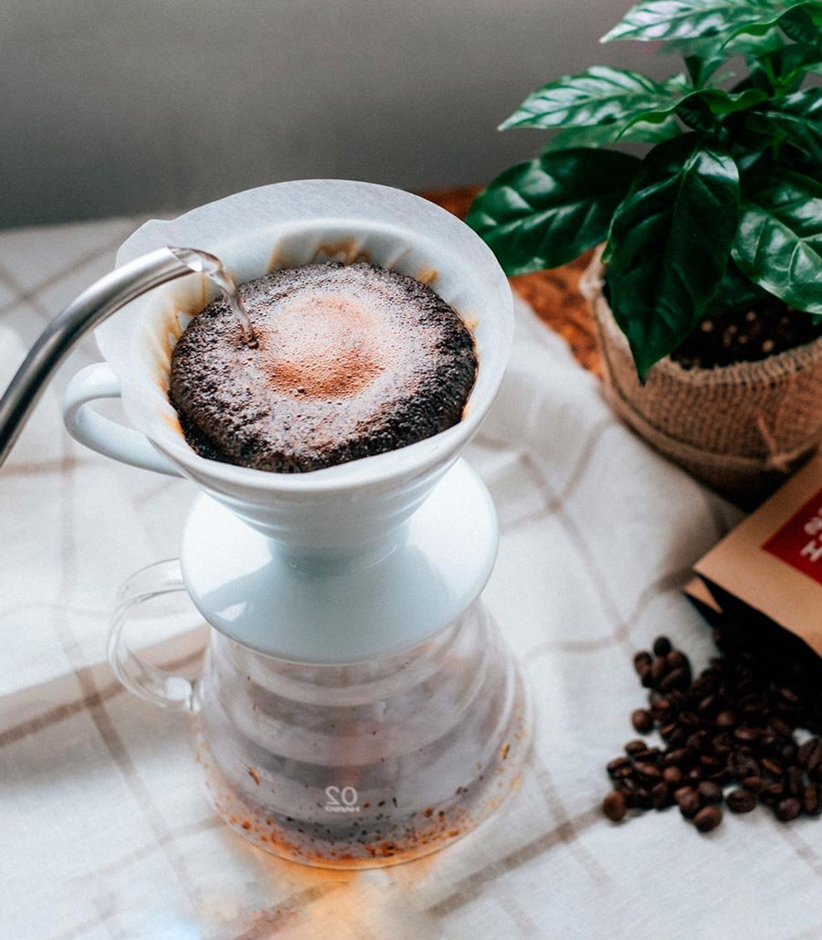 Café de filtro con hario v60 02