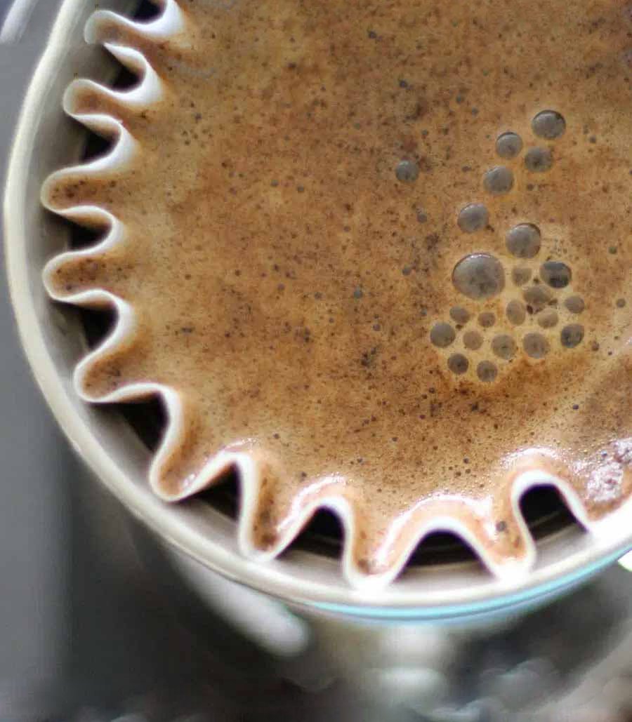 Café v60 con filtros de papel para kalita wave 185