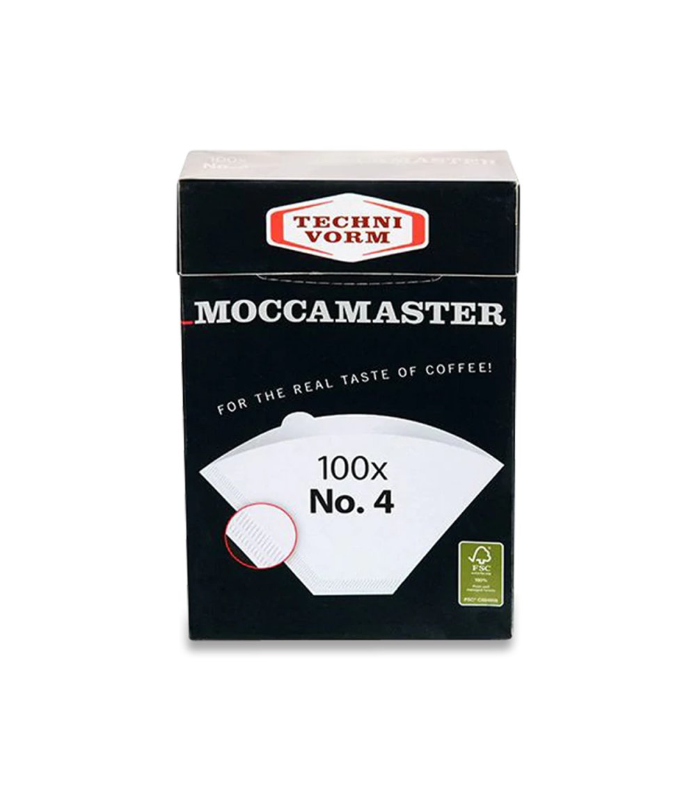 100 Filtros para cafetera moccamaster No 4