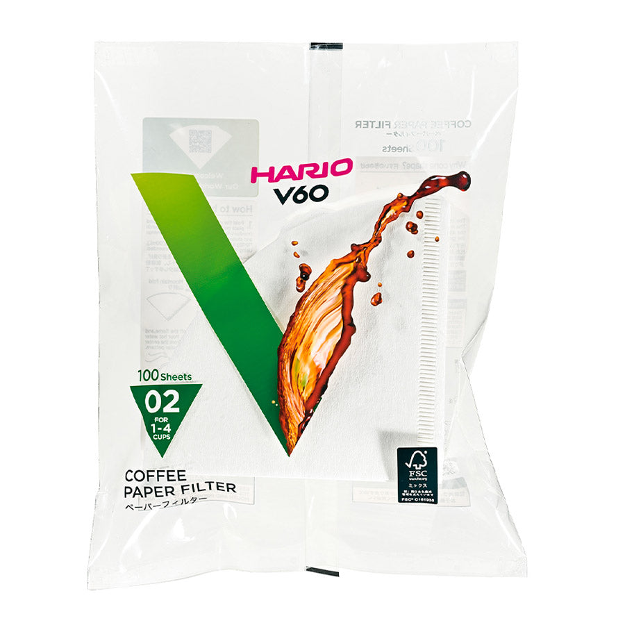 Filtros Hario 02 para café v60 blancos