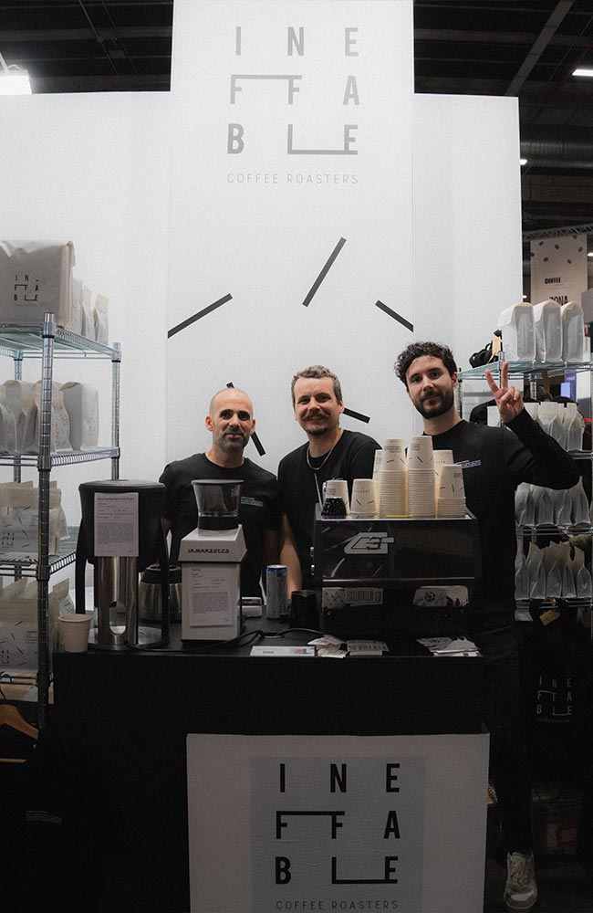 Ineffable Coffee at the Madrid Coffee Fest 2024 Edition Equipo de Ineffable Coffee Roasters en el Coffee Fest 2024