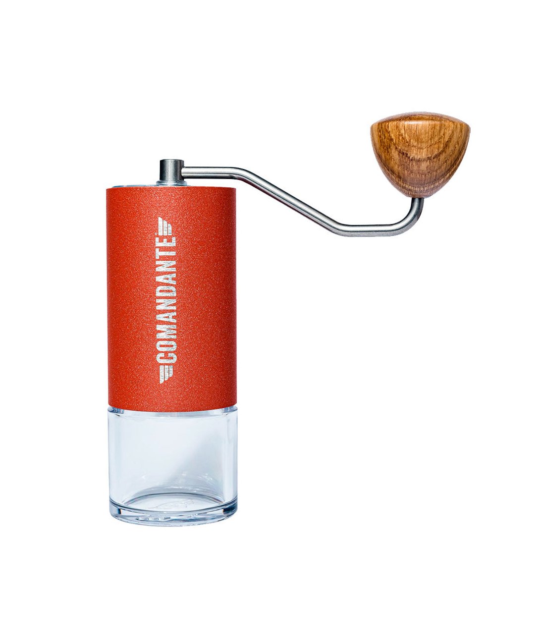 Molinillo de café manual Comandante C40 Nitro Blade Sunset con fresas cónicas de acero inoxidable martensítico con un alto contenido en nitrógeno altamente resistentes a las dentaduras.