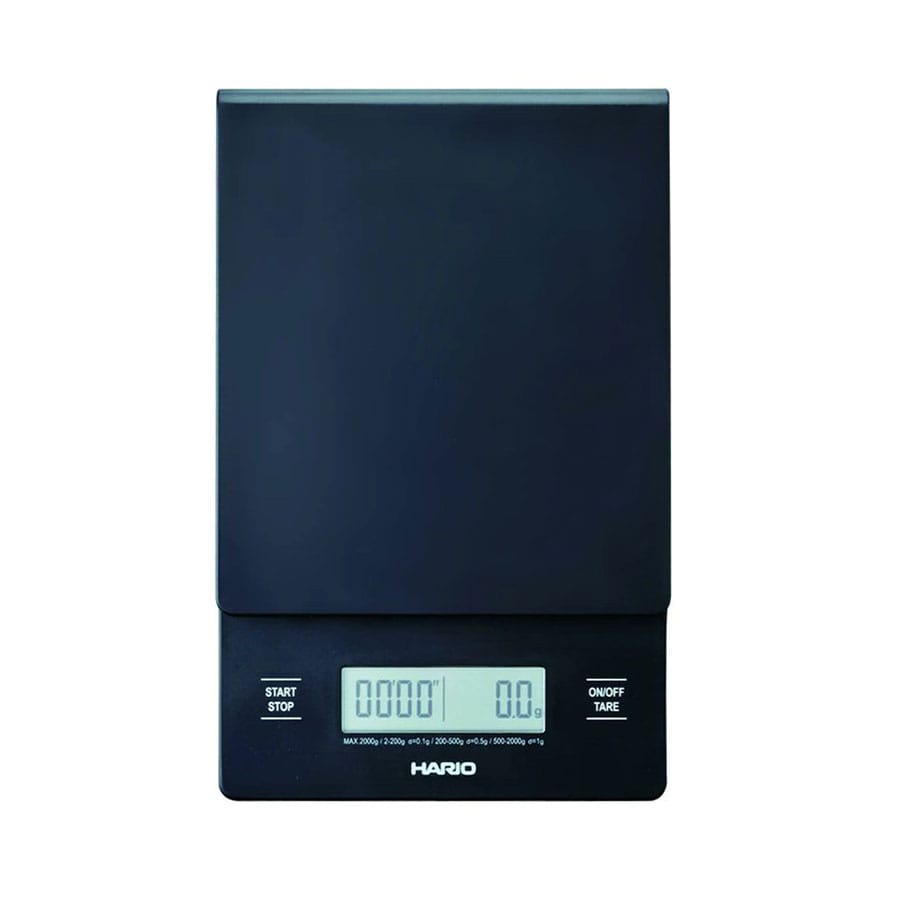 Báscula café Hario V60 con cronómetro negra