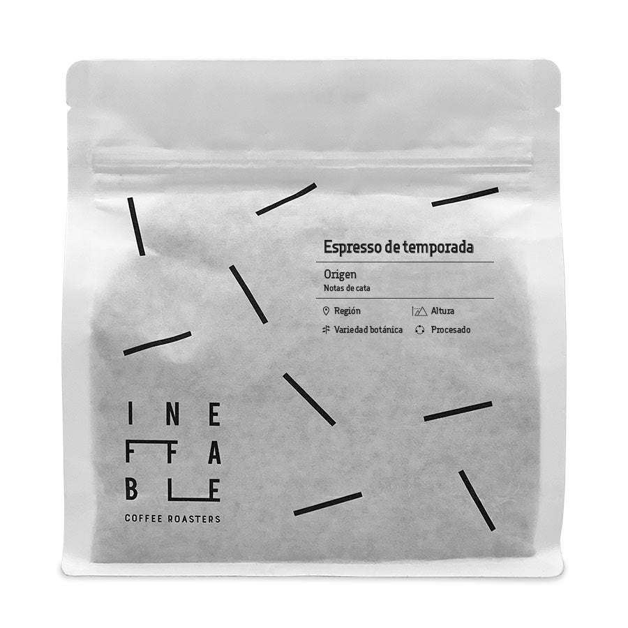 Paquete de café de especialidad para café espresso de temporada