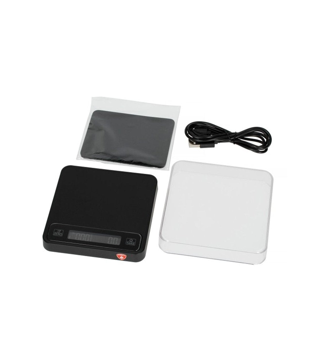 Productos incluidos con la balanza cafe digital Eureka modelo Precisa negra