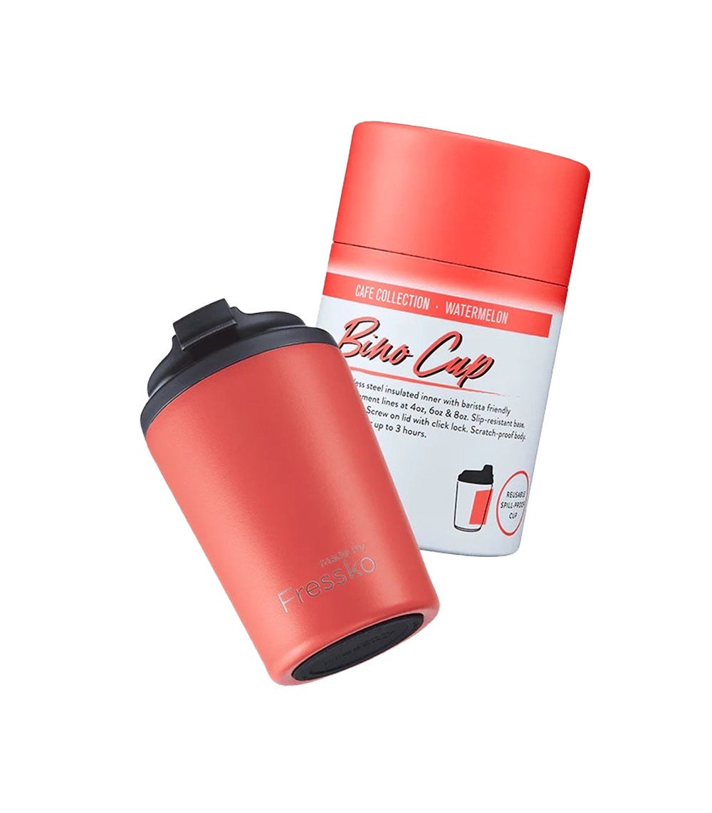 Terni para café y bebidas calientes de la marca Fressko color watermelon
